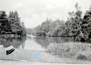 Ickwell Bury Lake and Islands in 1924 [AD1147/16]